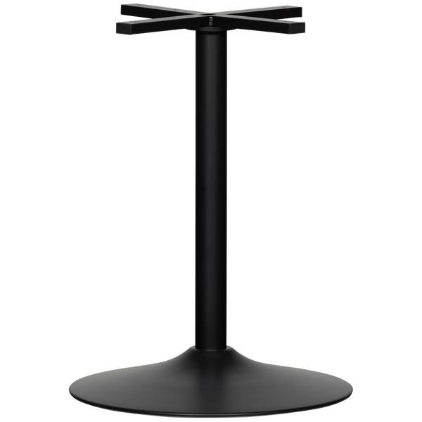 BISTRO RONDE BUISVOET METAAL MATZWART 72XO54 CM