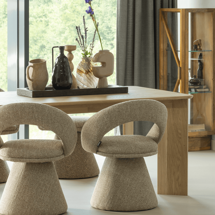 TABLO EETTAFEL AFGEROND DL 180x100 CM TRANSPARANT [fsc]