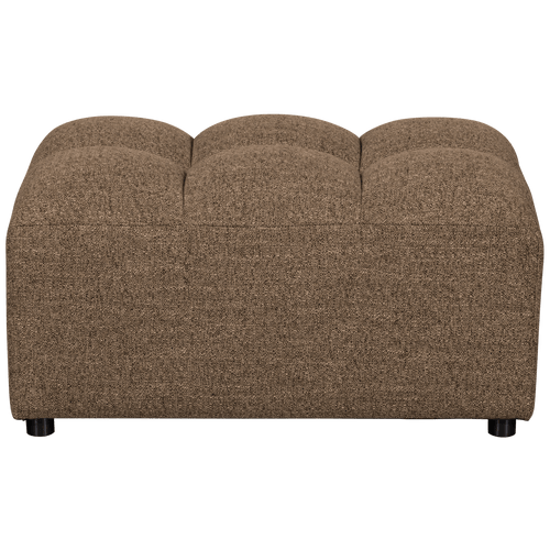 ALLURE HOCKER GEWEVEN STOF DONKERBRUIN MELANGE