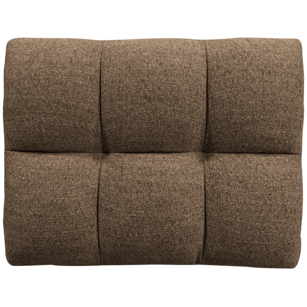 ALLURE HOCKER GEWEVEN STOF DONKERBRUIN MELANGE