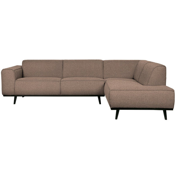 STATEMENT HOEKBANK RECHTS BOUCLE NOUGAT