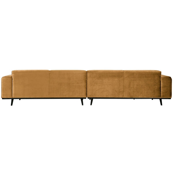 STATEMENT XL 4-ZITS BANK 372 CM VELVET HONINGGEEL