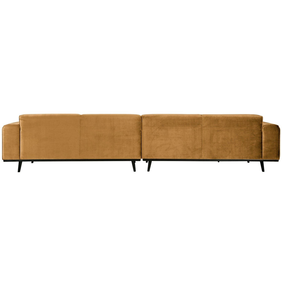 STATEMENT XL 4-ZITS BANK 372 CM VELVET HONINGGEEL