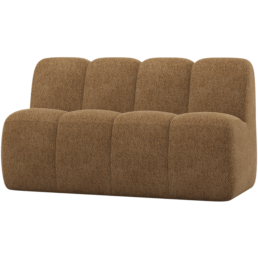 MOJO EETBANK 164 CM MET RUGLEUNING WOLLIG HONINGGEEL
