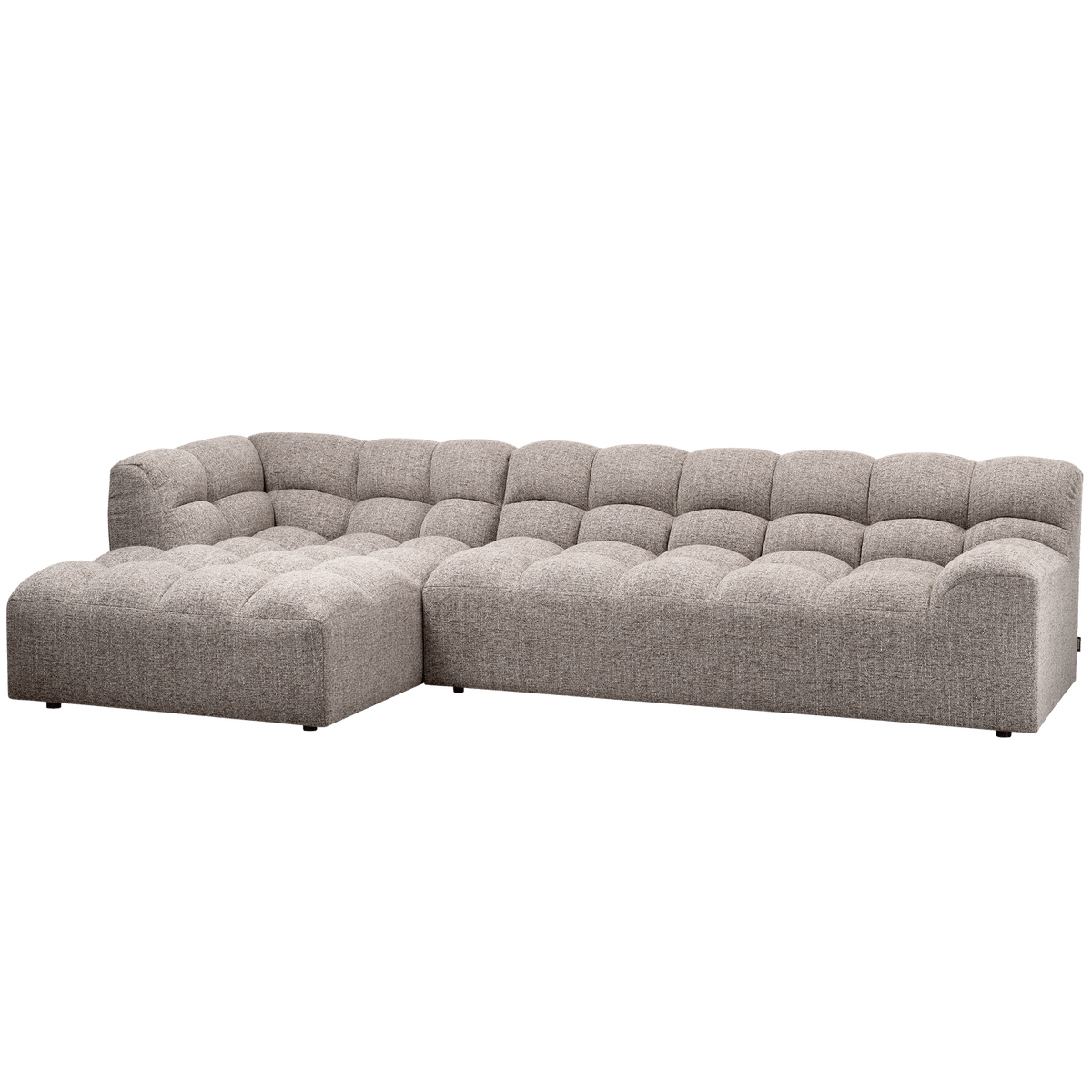 ALLURE CHAISE LONGUE LINKS GEWEVEN STOF KLEI MELANGE