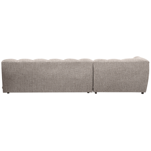 ALLURE CHAISE LONGUE LINKS GEWEVEN STOF KLEI MELANGE