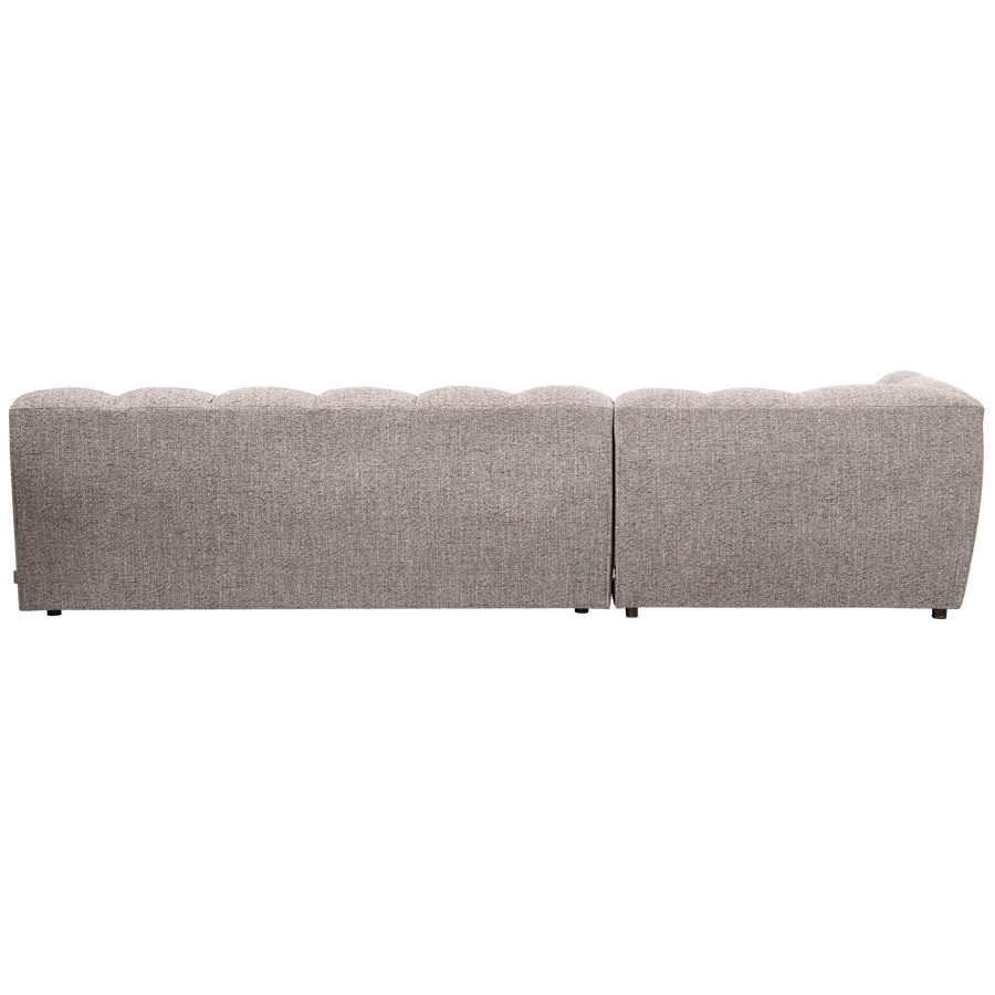 ALLURE CHAISE LONGUE LINKS GEWEVEN STOF KLEI MELANGE