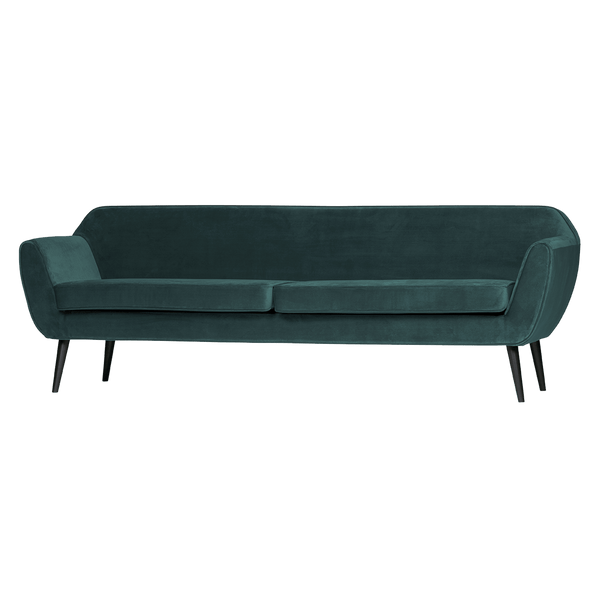 ROCCO XL BANK 230 CM VELVET GROENBLAUW