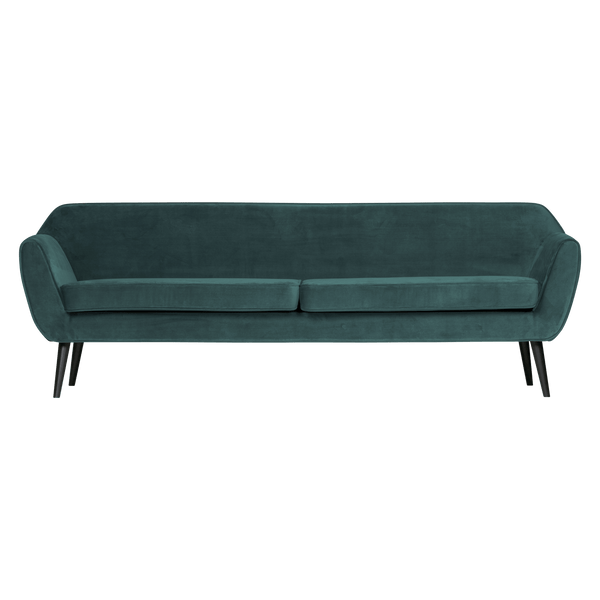 ROCCO XL BANK 230 CM VELVET GROENBLAUW