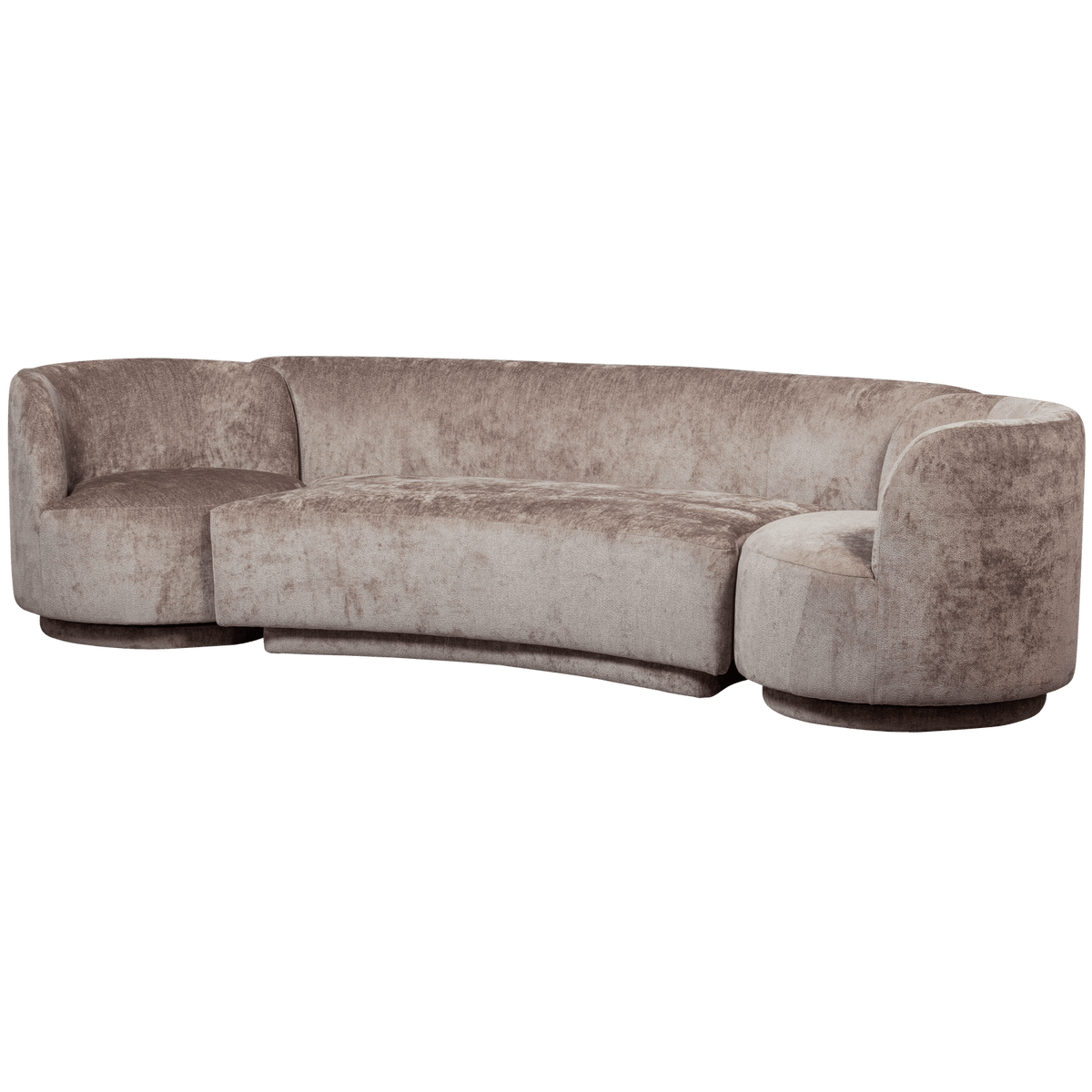 COMBI-POPULAR: BANKJE + Fauteuil TAUPE