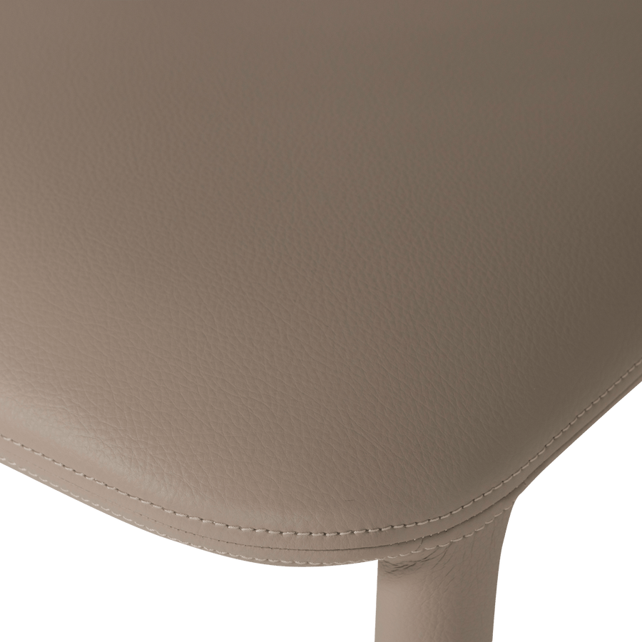 NOBLE EETKAMERSTOEL LEERLOOK BEIGE