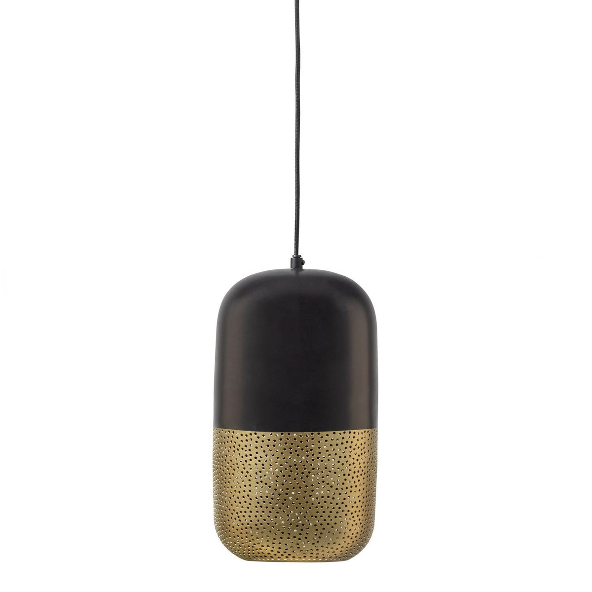 TIRSA HANGLAMP 36 CM METAAL ZWART/MESSING