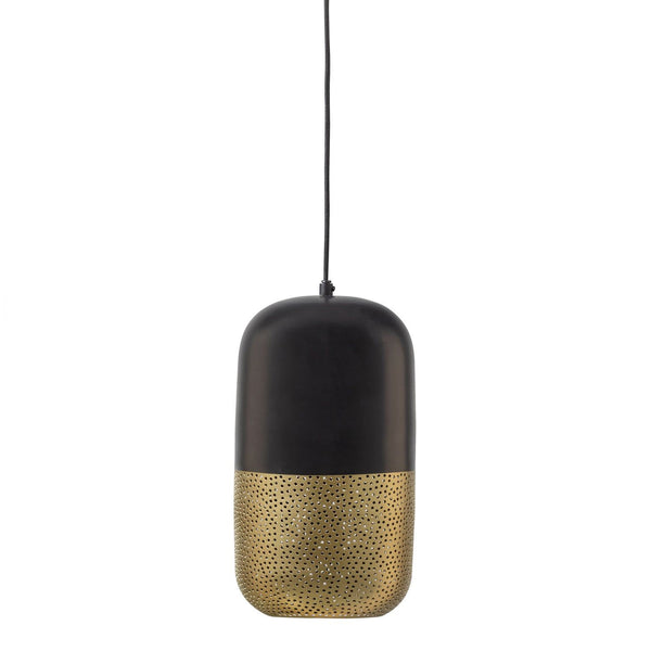 TIRSA HANGLAMP 36 CM METAAL ZWART/MESSING