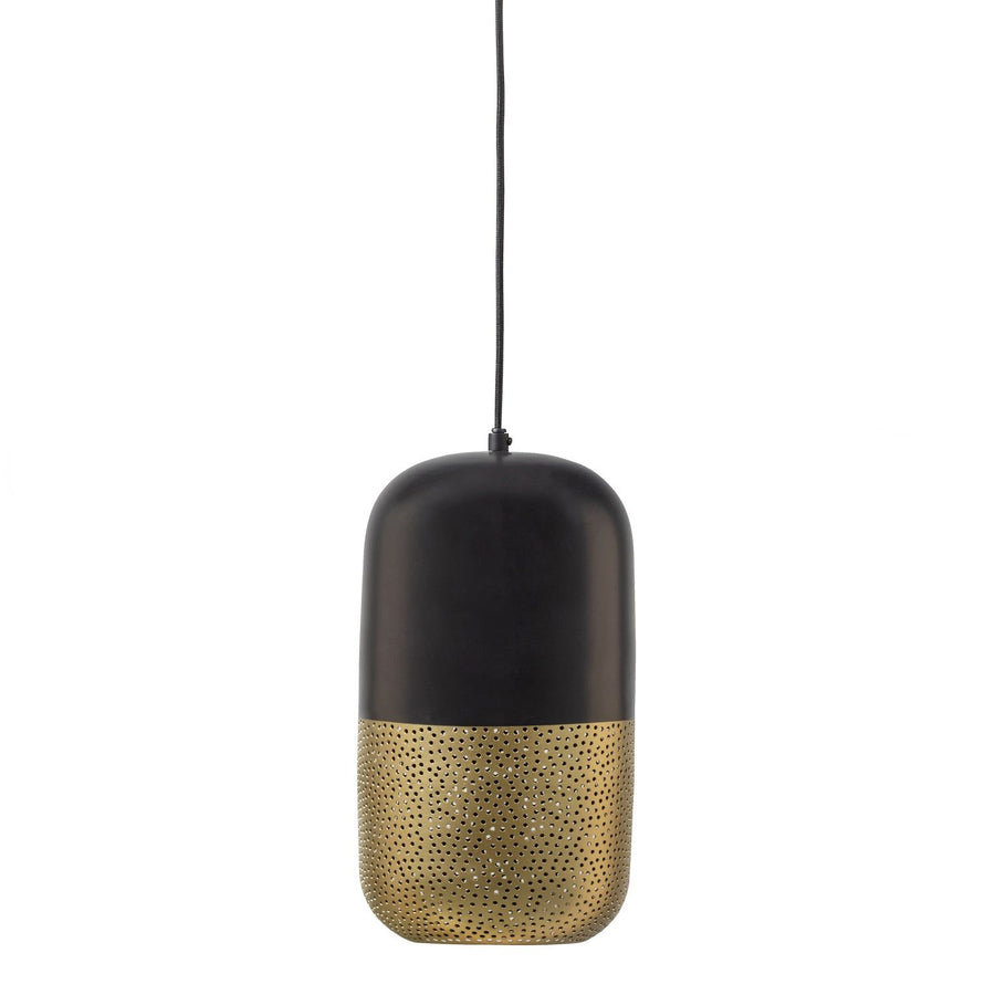 TIRSA HANGLAMP 36 CM METAAL ZWART/MESSING