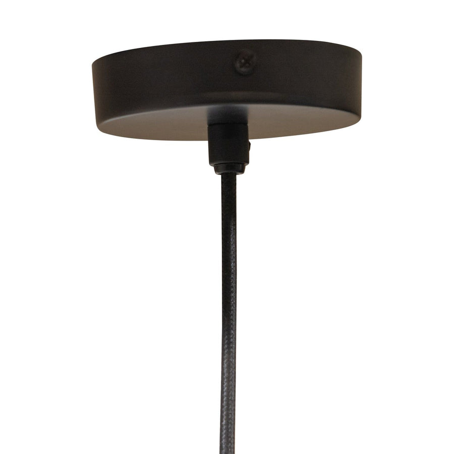 TIRSA HANGLAMP 36 CM METAAL ZWART/MESSING