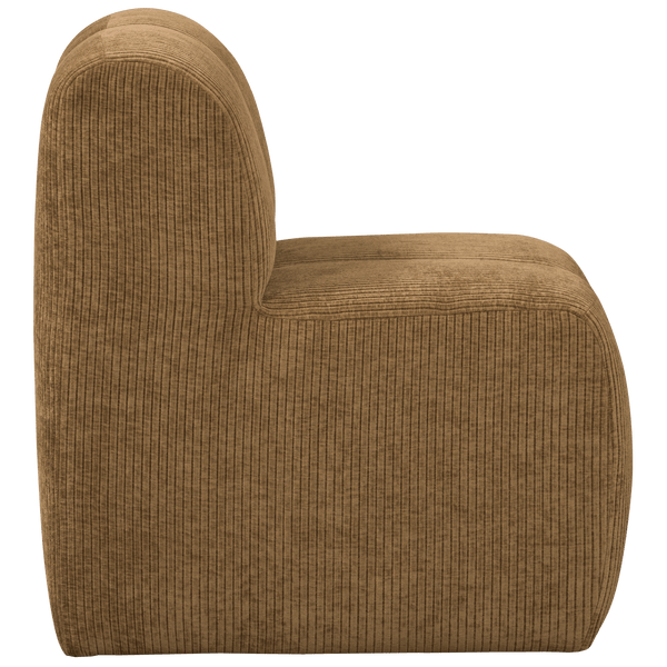 MOJO EETBANK 84 CM MET RUGLEUNING RIBSTOF HONINGGEEL