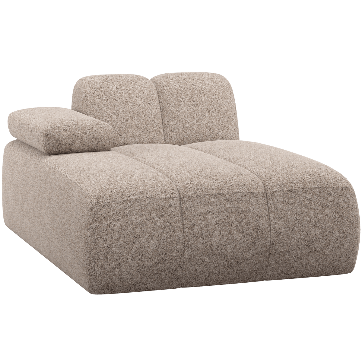 MOJO CHAISE LONGUE ELEMENT LINKS WOLLIG DONKERZAND