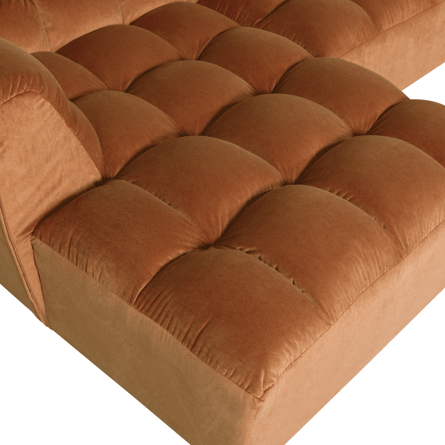 ALLURE CHAISE LONGUE LINKS VELVET TERRA