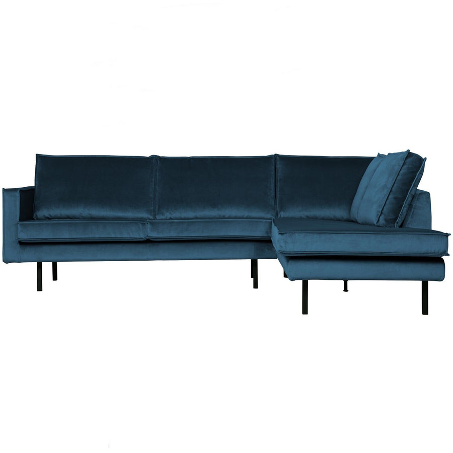 RODEO HOEKBANK RECHTS VELVET BLAUW