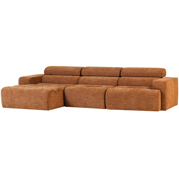NOVI CHAISE LONGUE BANK LINKS ORANJE MELANGE