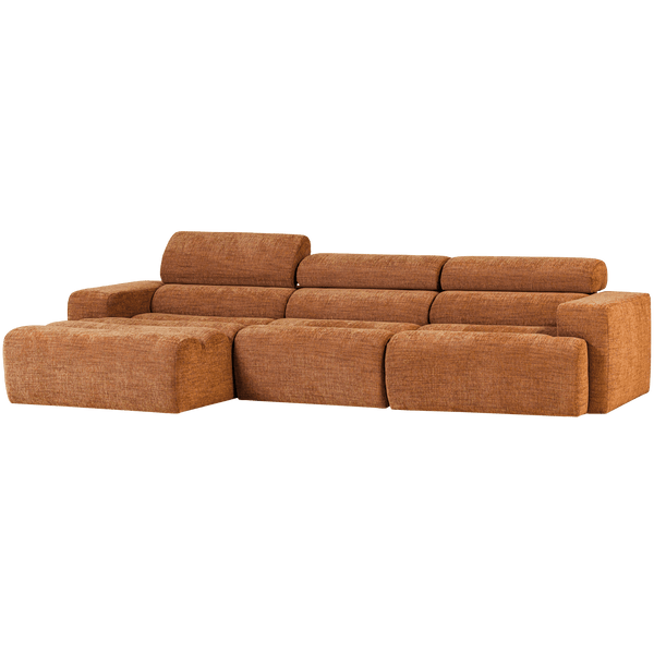 NOVI CHAISE LONGUE BANK LINKS ORANJE MELANGE