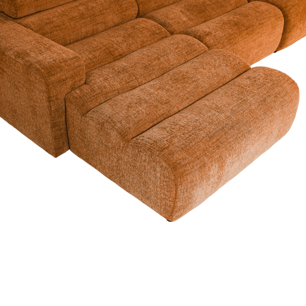 NOVI CHAISE LONGUE BANK LINKS ORANJE MELANGE
