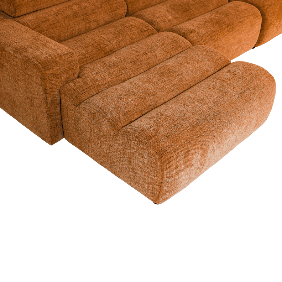 NOVI CHAISE LONGUE BANK LINKS ORANJE MELANGE