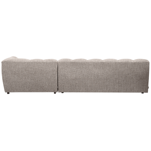 ALLURE CHAISE LONGUE RECHTS GEWEVEN STOF KLEI MELANGE