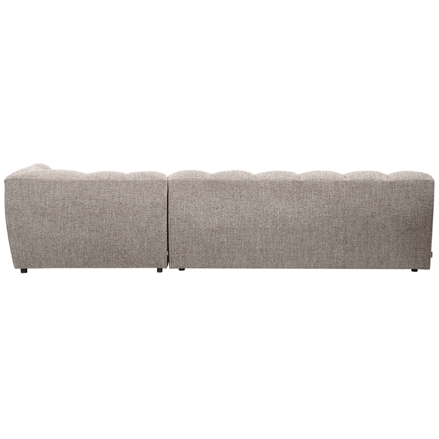 ALLURE CHAISE LONGUE RECHTS GEWEVEN STOF KLEI MELANGE