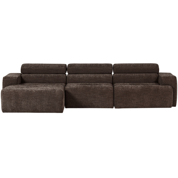 NOVI CHAISE LONGUE BANK LINKS DONKERBRUIN MELANGE