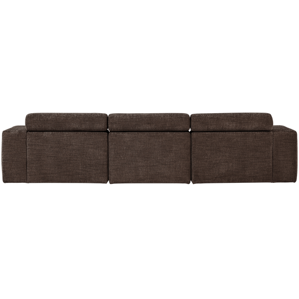 NOVI CHAISE LONGUE BANK LINKS DONKERBRUIN MELANGE