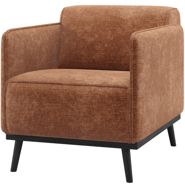 STATEMENT FAUTEUIL MET ARM CHENILLE VELVET TERRA