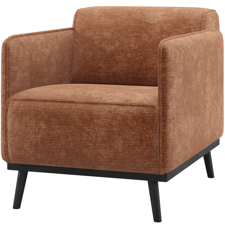 STATEMENT FAUTEUIL MET ARM CHENILLE VELVET TERRA
