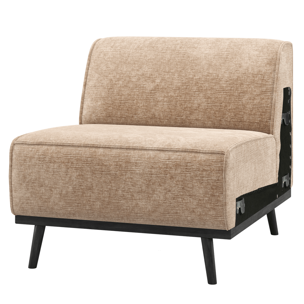 STATEMENT 1-ZITS ELEMENT CHENILLE VELVET PERZIKROZE