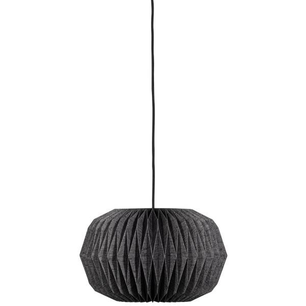 GLOBE HANGLAMP PAPIER NATUREL/ZWART