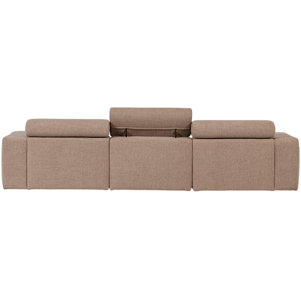 NOVI CHAISE LONGUE BANK RECHTS BOUCLE TAUPE