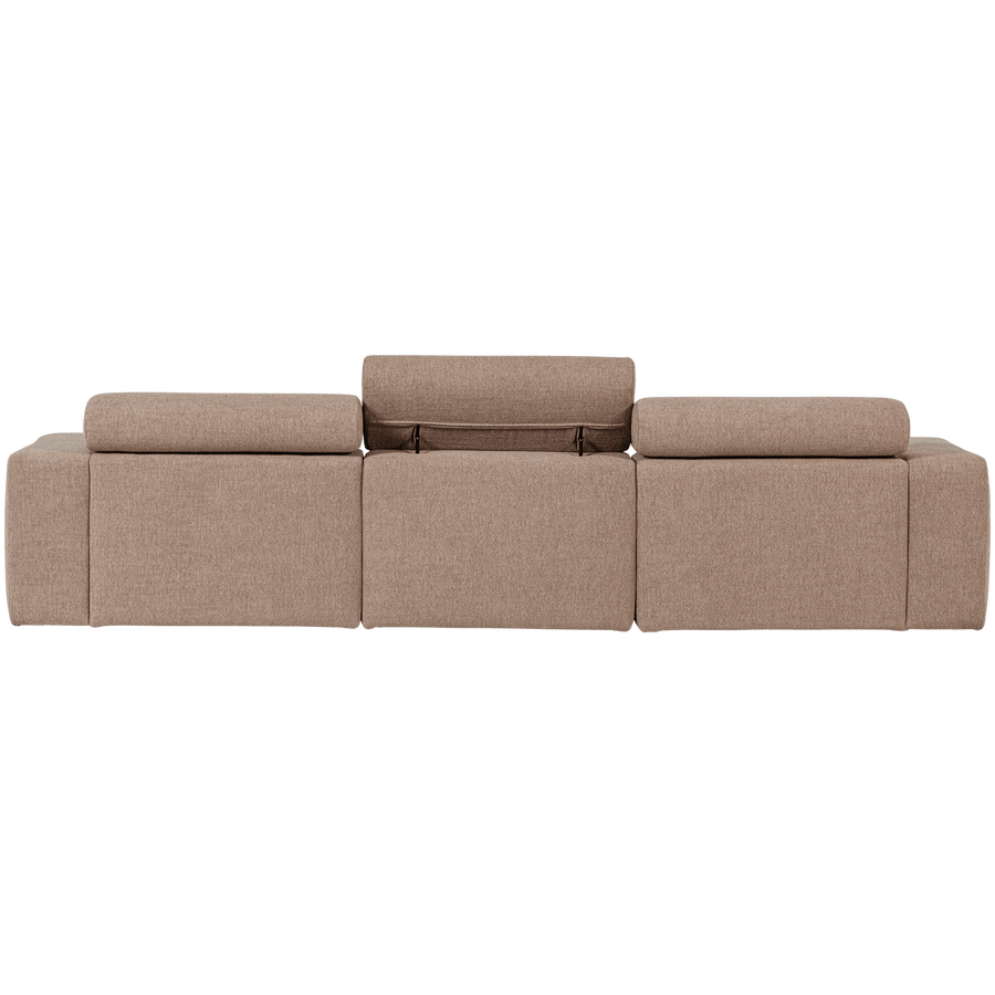 NOVI CHAISE LONGUE BANK RECHTS BOUCLE TAUPE