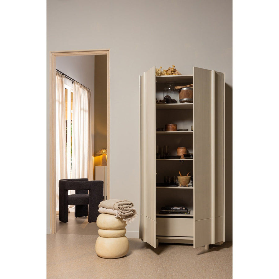 TIWA FAUTEUIL BOUCLE DONKERGRIJS