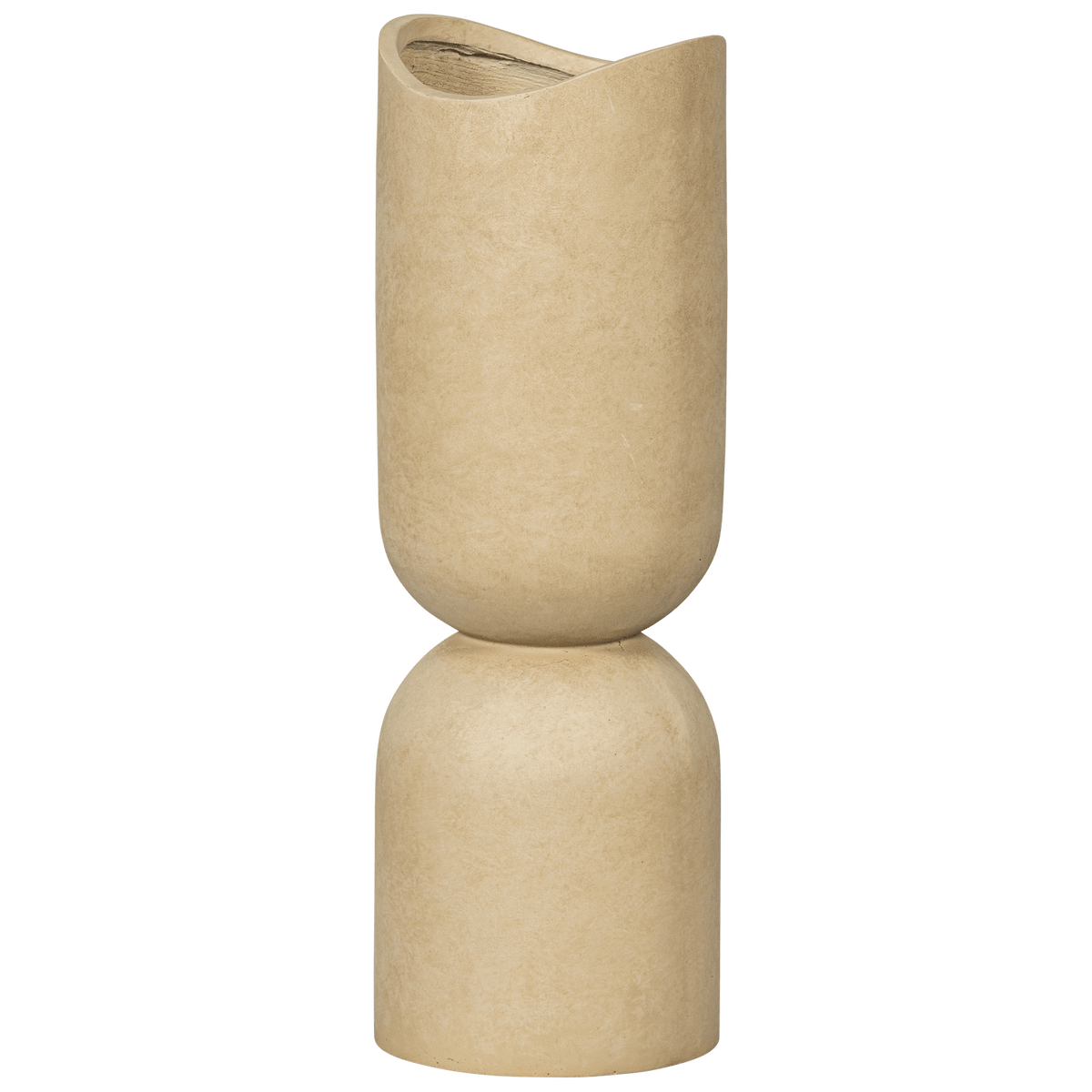 MOSI VAAS/PLANTENPOT FIBER CLAY BEIGE 75XO25 CM