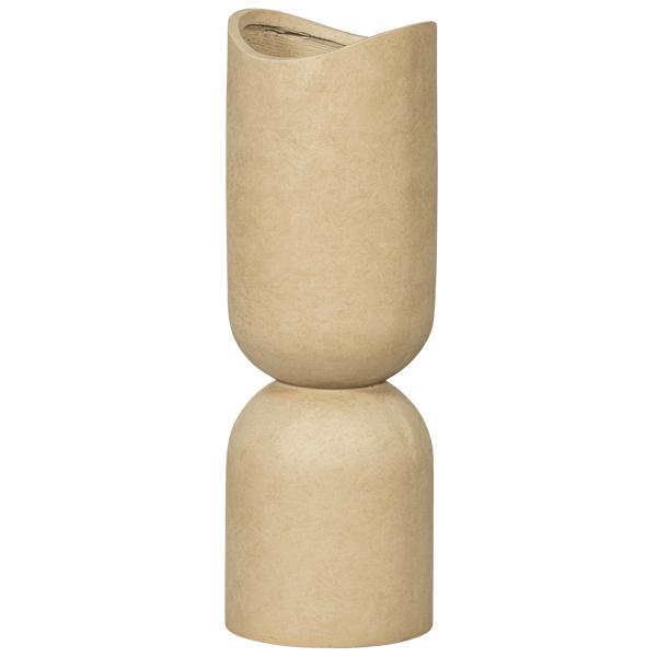 MOSI VAAS/PLANTENPOT FIBER CLAY BEIGE 75XO25 CM