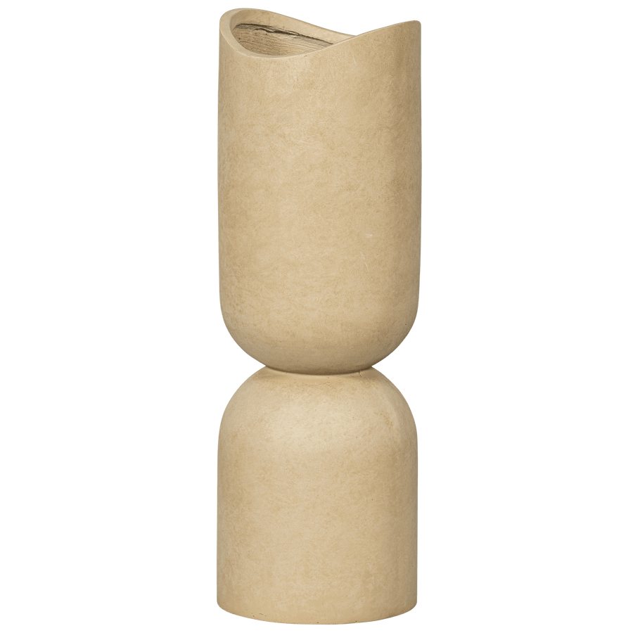 MOSI VAAS/PLANTENPOT FIBER CLAY BEIGE 75XO25 CM
