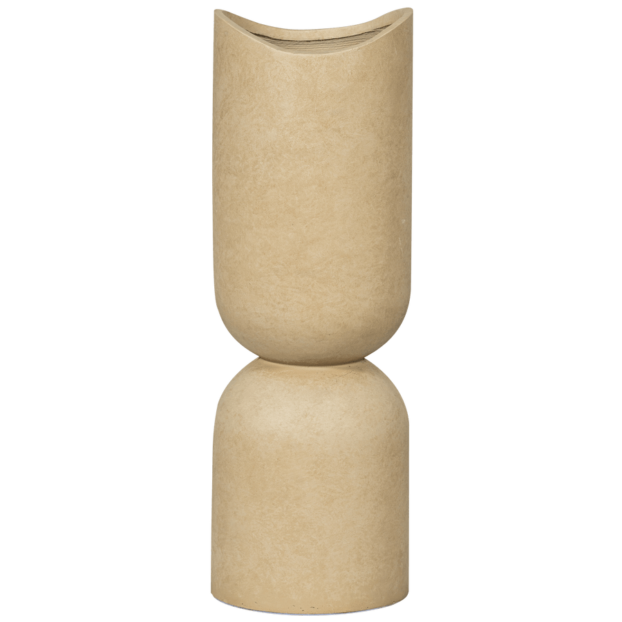 MOSI VAAS/PLANTENPOT FIBER CLAY BEIGE 75XO25 CM