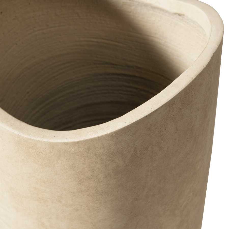 MOSI VAAS/PLANTENPOT FIBER CLAY BEIGE 75XO25 CM