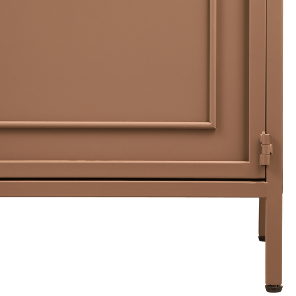 RONJA VITRINEKAST XL METAAL MILITARY BROWN