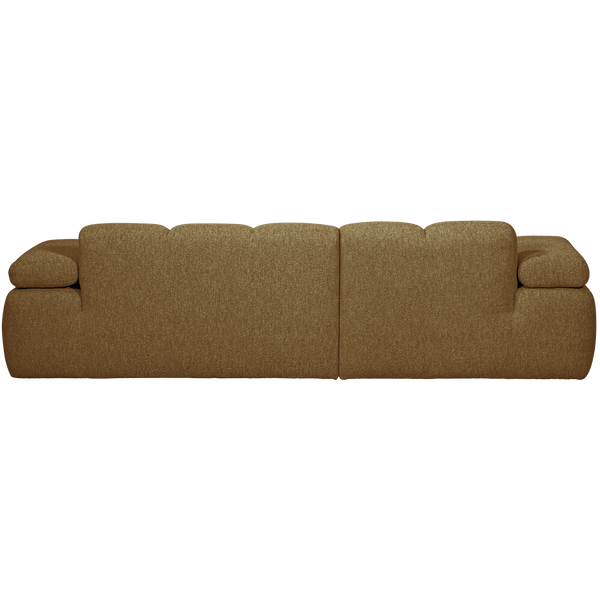 MOJO CHAISE LONGUE BANK LINKS BOUCLE GEEL/BRUIN MELANGE