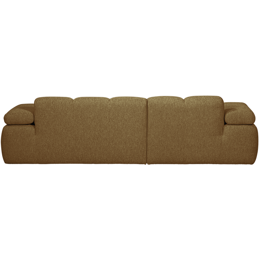 MOJO CHAISE LONGUE BANK LINKS BOUCLE GEEL/BRUIN MELANGE