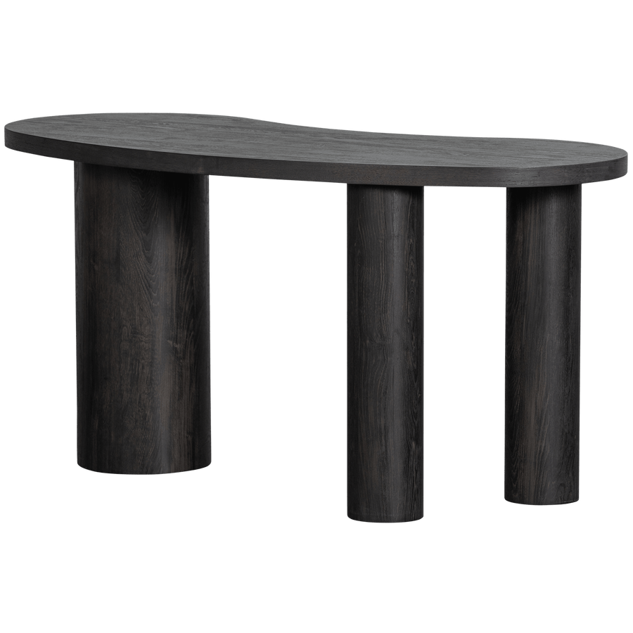 MAAN ORGANISCH SIDETABLE/BUREAU MDF DONKERBRUIN