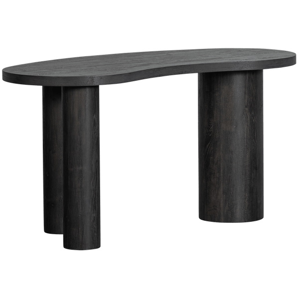 MAAN ORGANISCH SIDETABLE/BUREAU MDF DONKERBRUIN