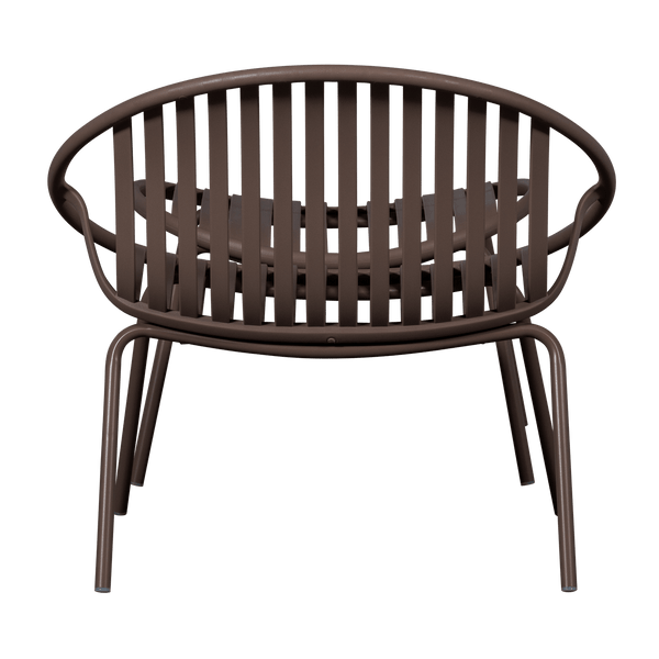 BRUCE TUIN LOUNGESTOEL + HOCKER PP/METAAL PAARS/BRUIN