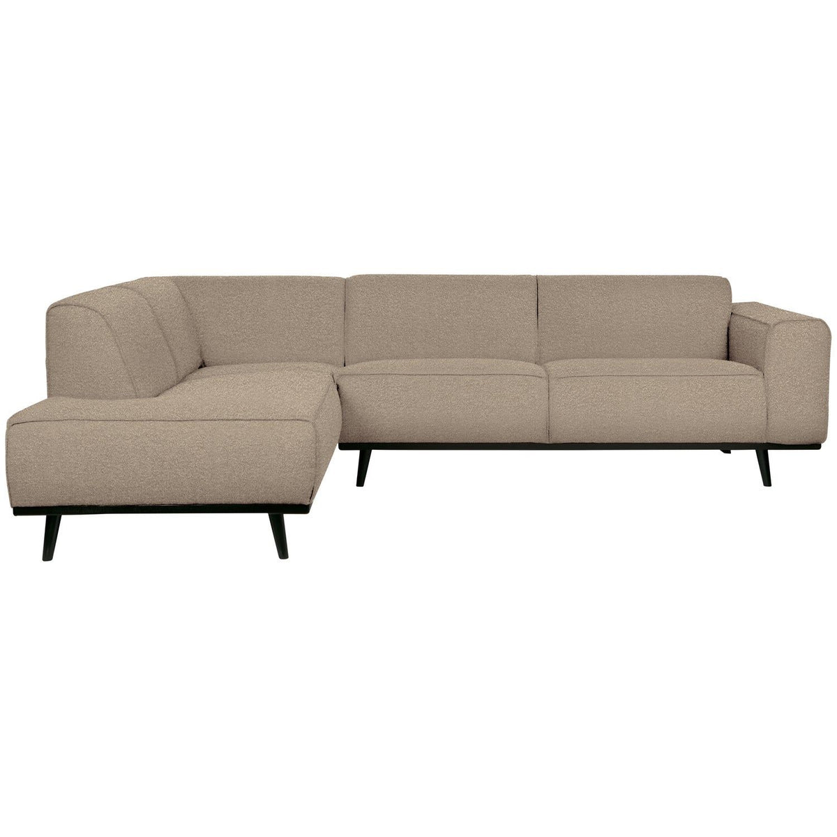 STATEMENT HOEKBANK LINKS BOUCLE BEIGE